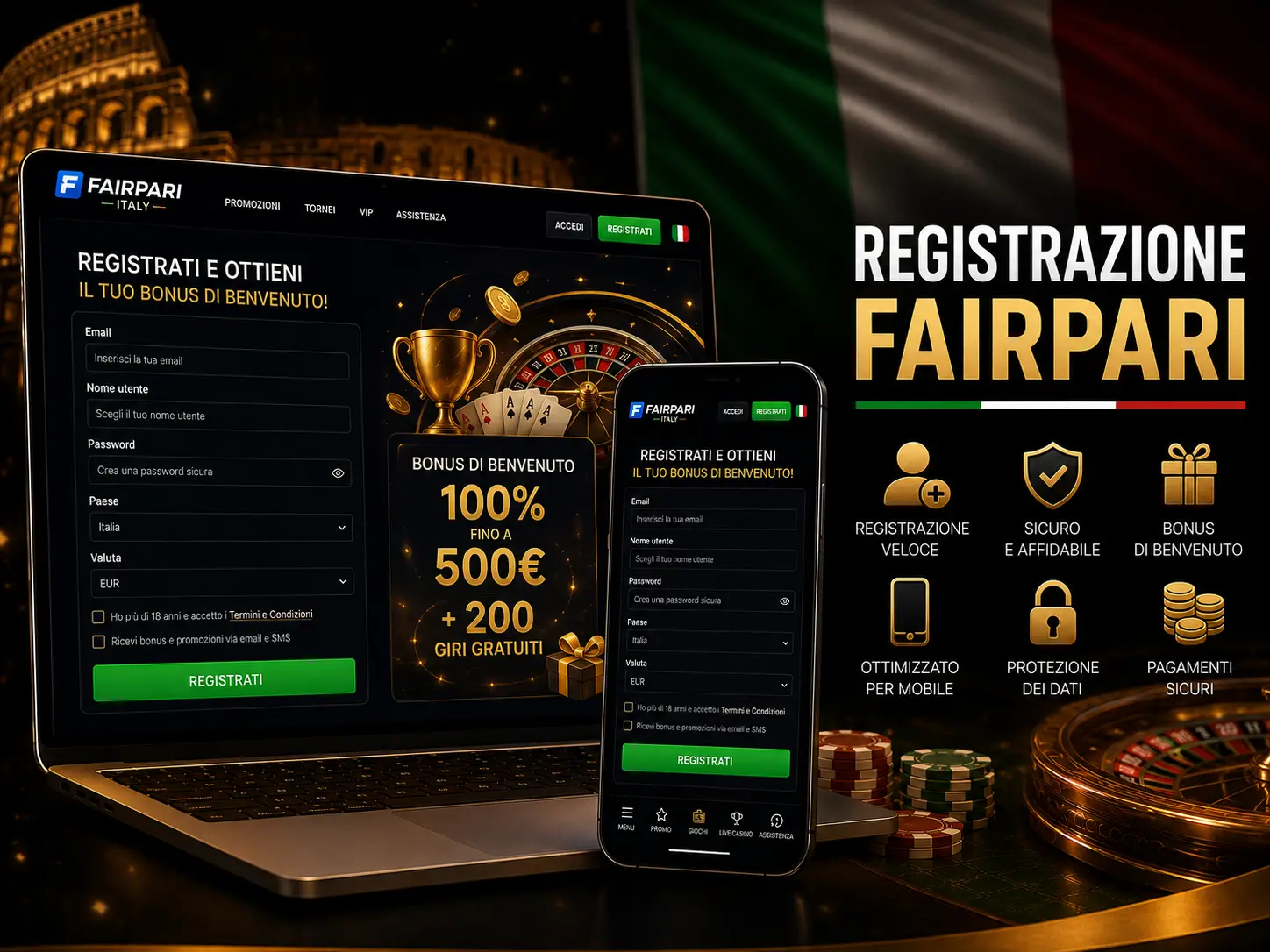 Registrazione Fairpari