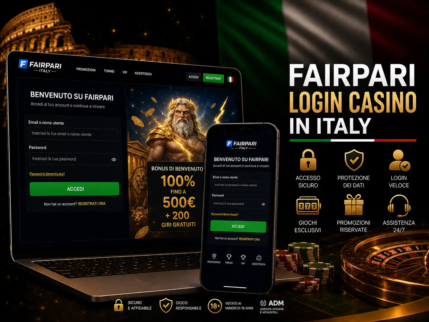 Fairpari Login Casino in Italy